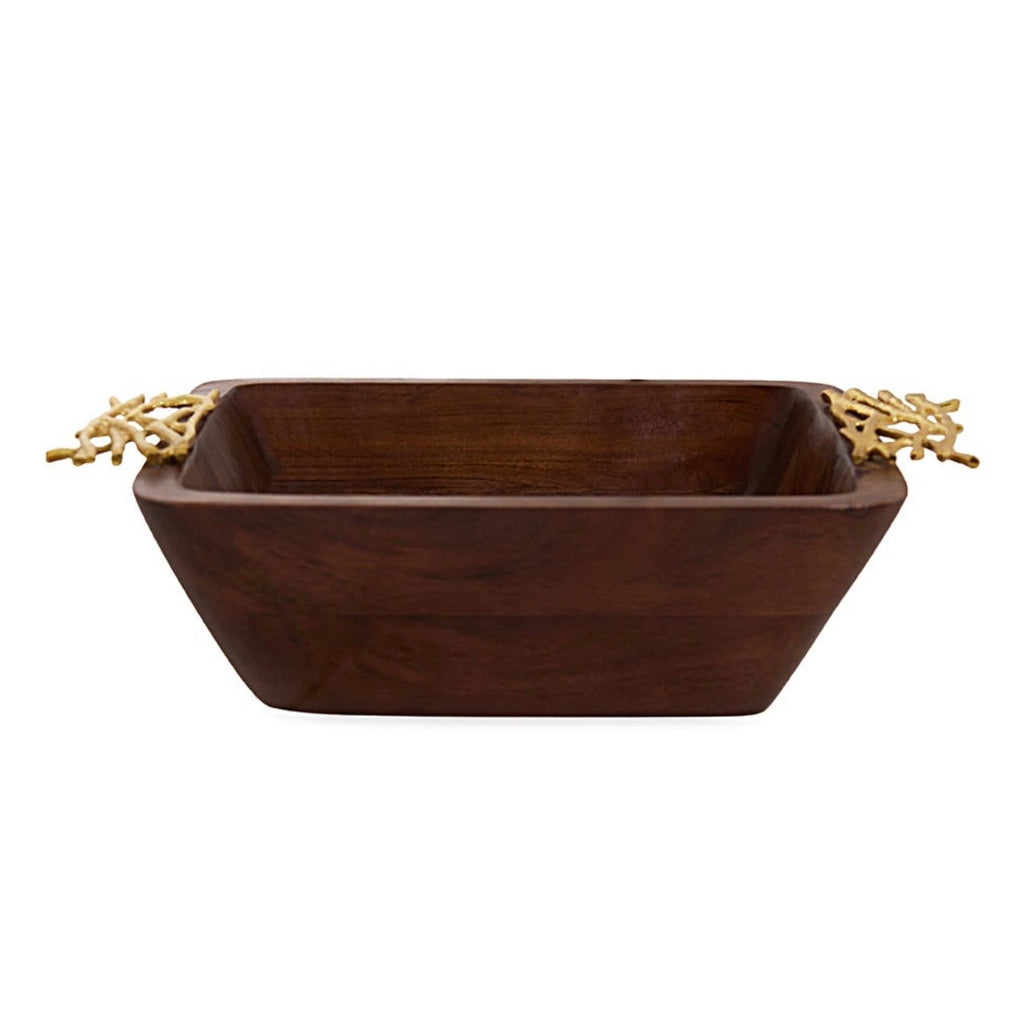 وعاء تقديم خشبي مزخرف 25 سم