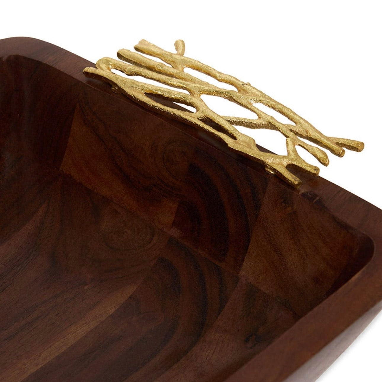 وعاء تقديم خشبي مزخرف 25 سم