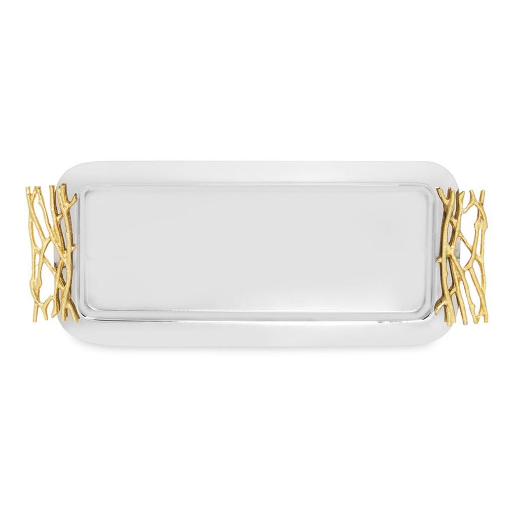 صينية فيليجري المصنوعة من الفولاذ المقاوم للصدأ مقاس 35 × 17 سم