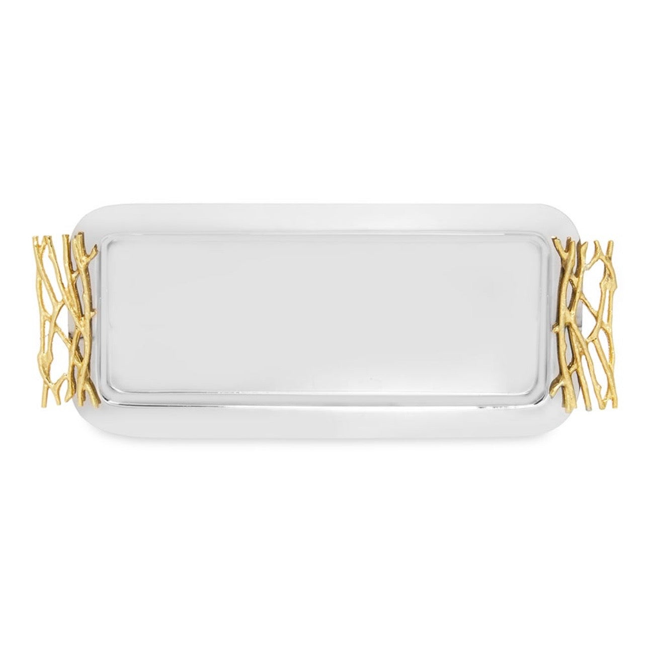 صينية فيليجري المصنوعة من الفولاذ المقاوم للصدأ مقاس 35 × 17 سم