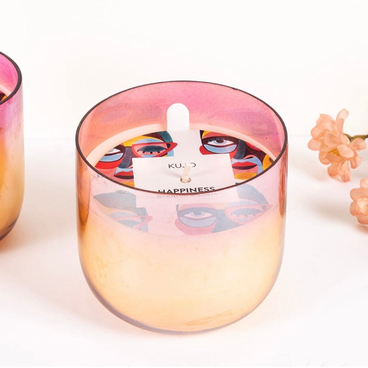 The Happy Glass Scented Candle 9x10 cm