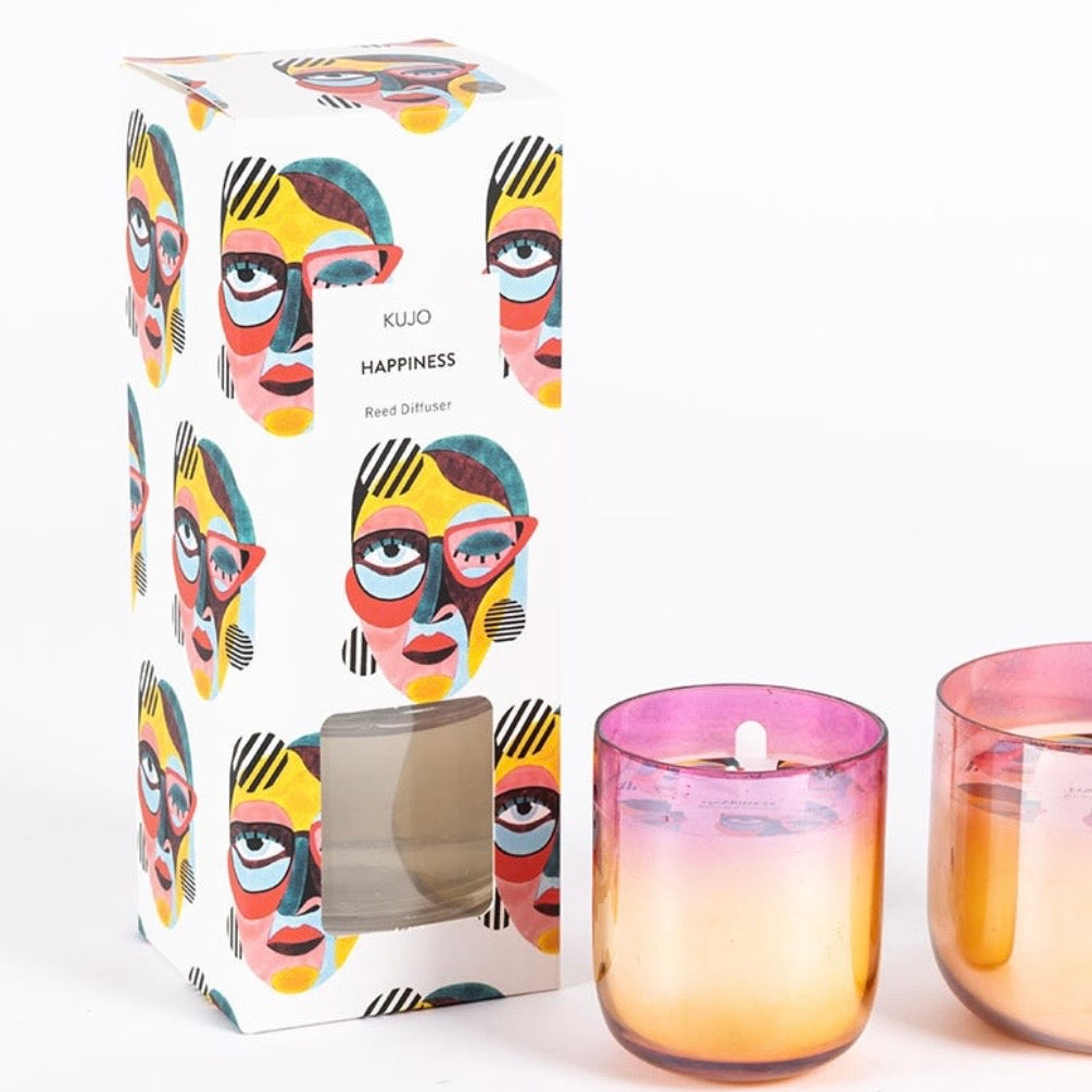 The Happy Glass Scented Candle 9x10 cm