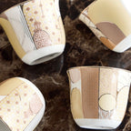 طقم فناجين قهوة عربية بورسلين من ذا مينارتس، 6 قطع