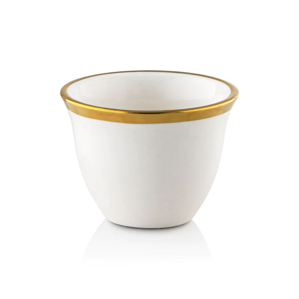 طقم دلة قهوة عربية هامرِد فاكيوم مع 6 أكواب، ذهبي