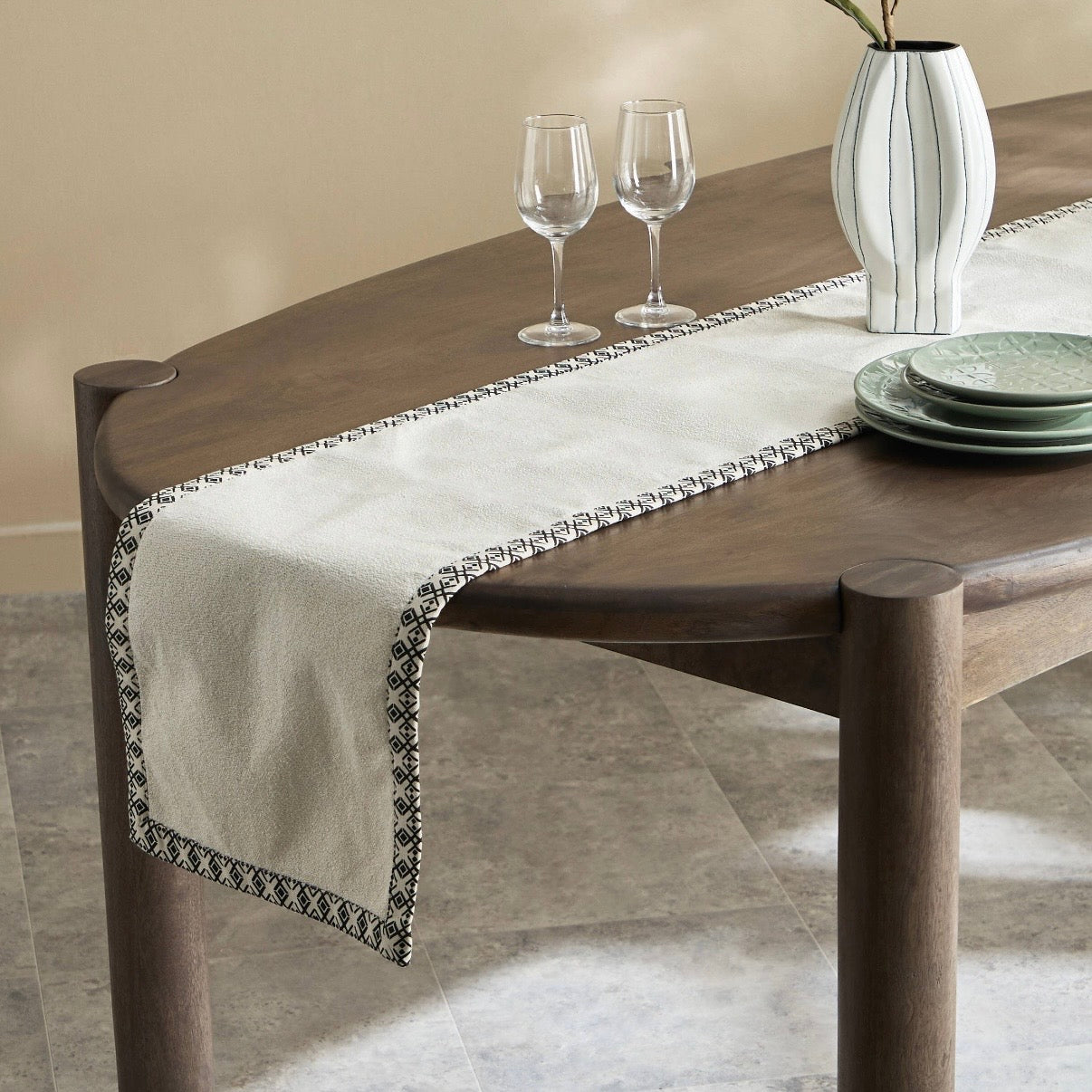 The Noir Stitches Table Runner