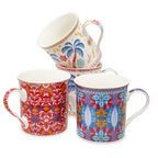 The Tropical Porcelain Mugs Set of 4