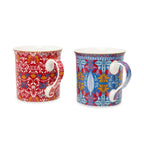 The Tropical Porcelain Mugs Set of 4