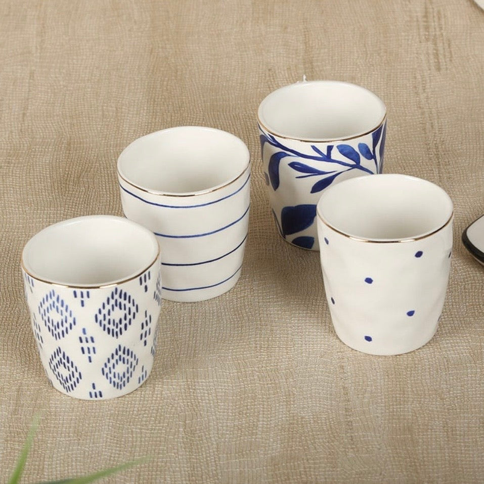 The Blues Coffee Cups Set of 4