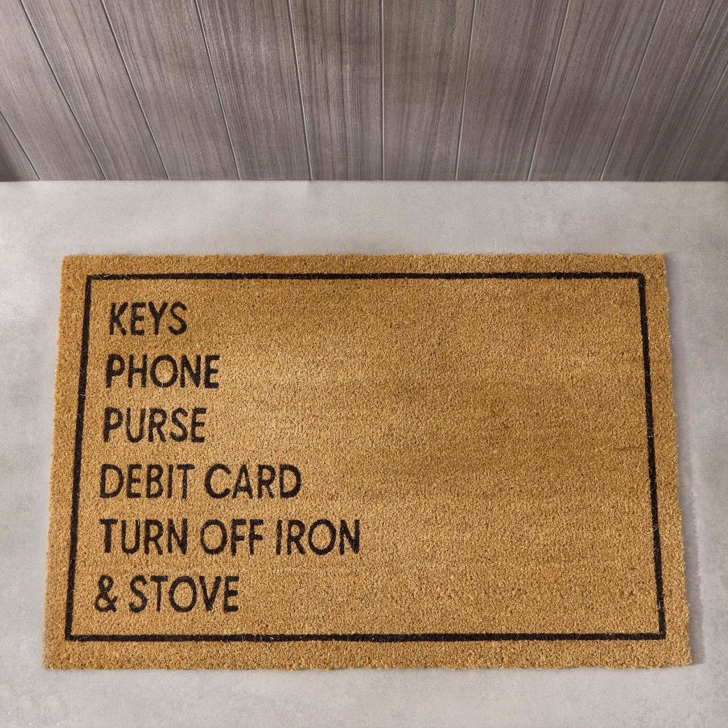 The Checklist Doormat 60x90 cm