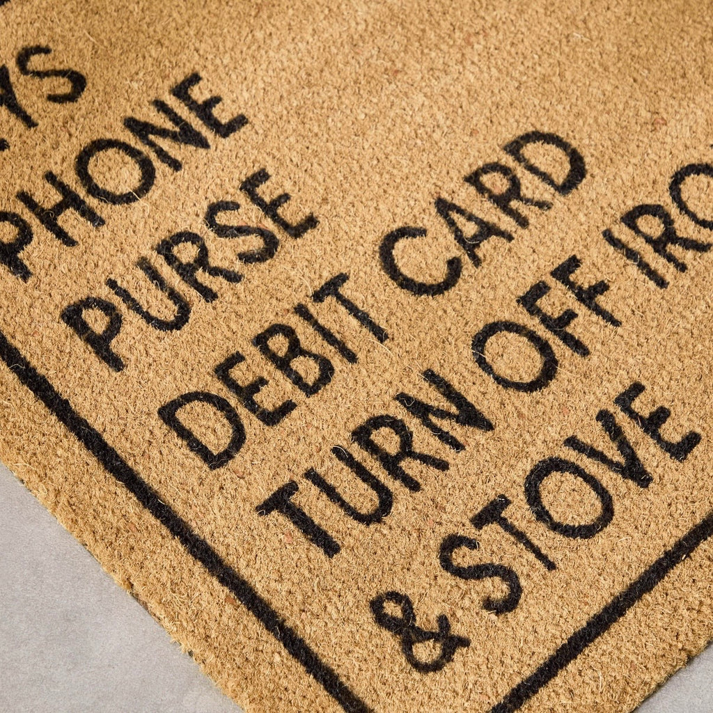 The Checklist Doormat 60x90 cm