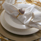 The Crystal Smoke Napkin Rings Set of 4