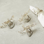 The Crystal Spray Napkin Rings Set of 4