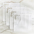 The Baroque Embroidered Cloth Napkins / Placemats Set of 4