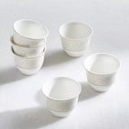 طقم فناجين قهوة عربية من البورسلين من أرابيسك، 6 قطع