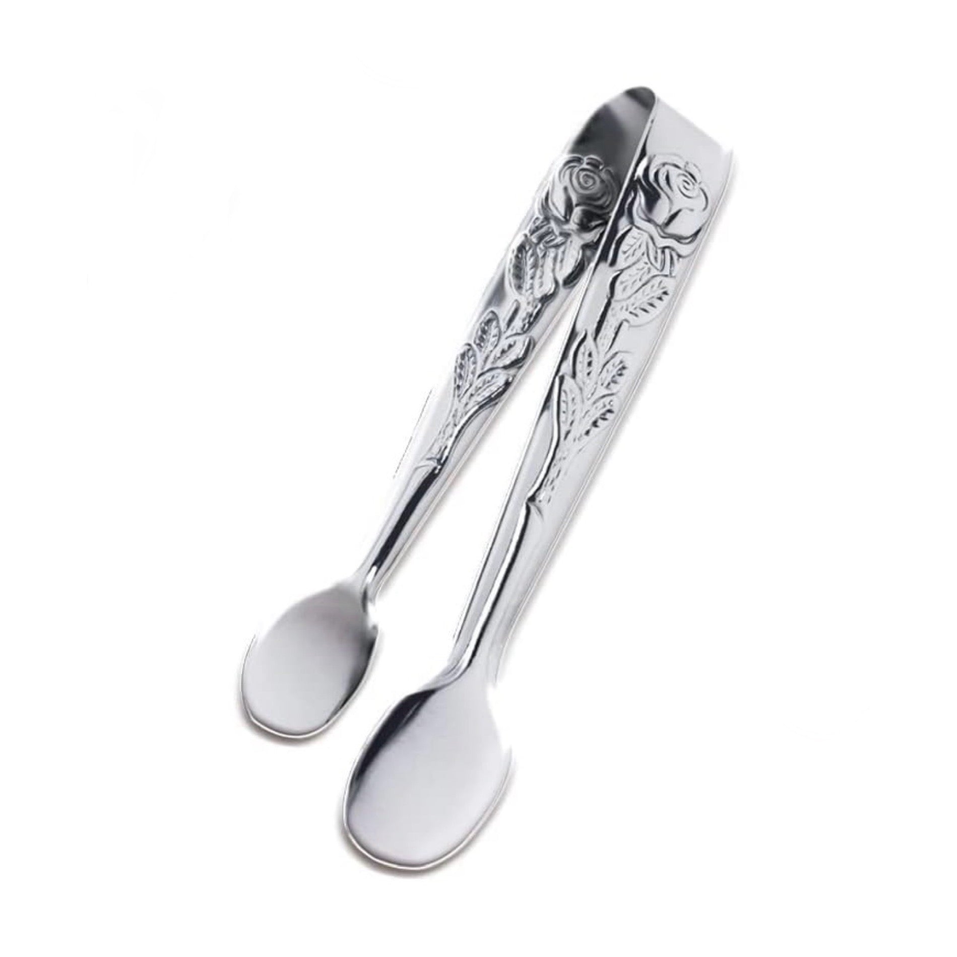 ملقط صغير مزخرف باللون الفضي