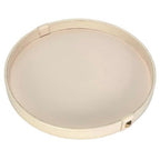 The Aurea Leather Tray in Beige