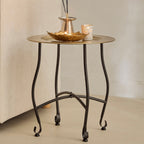 The Mandala Table Tray in Gold & Black