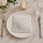 The Polka Silver Paper Napkins