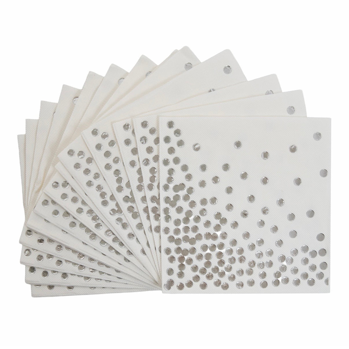 The Polka Silver Paper Napkins