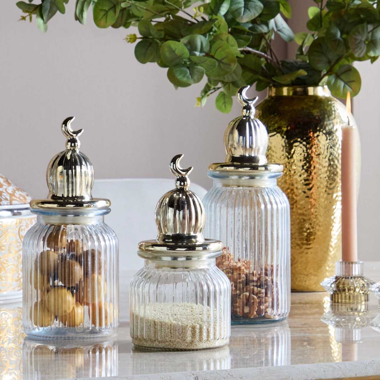 The Luna Collection Set of 3 Jars