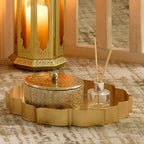 صينية اللوتس باللون الذهبي 30 سم