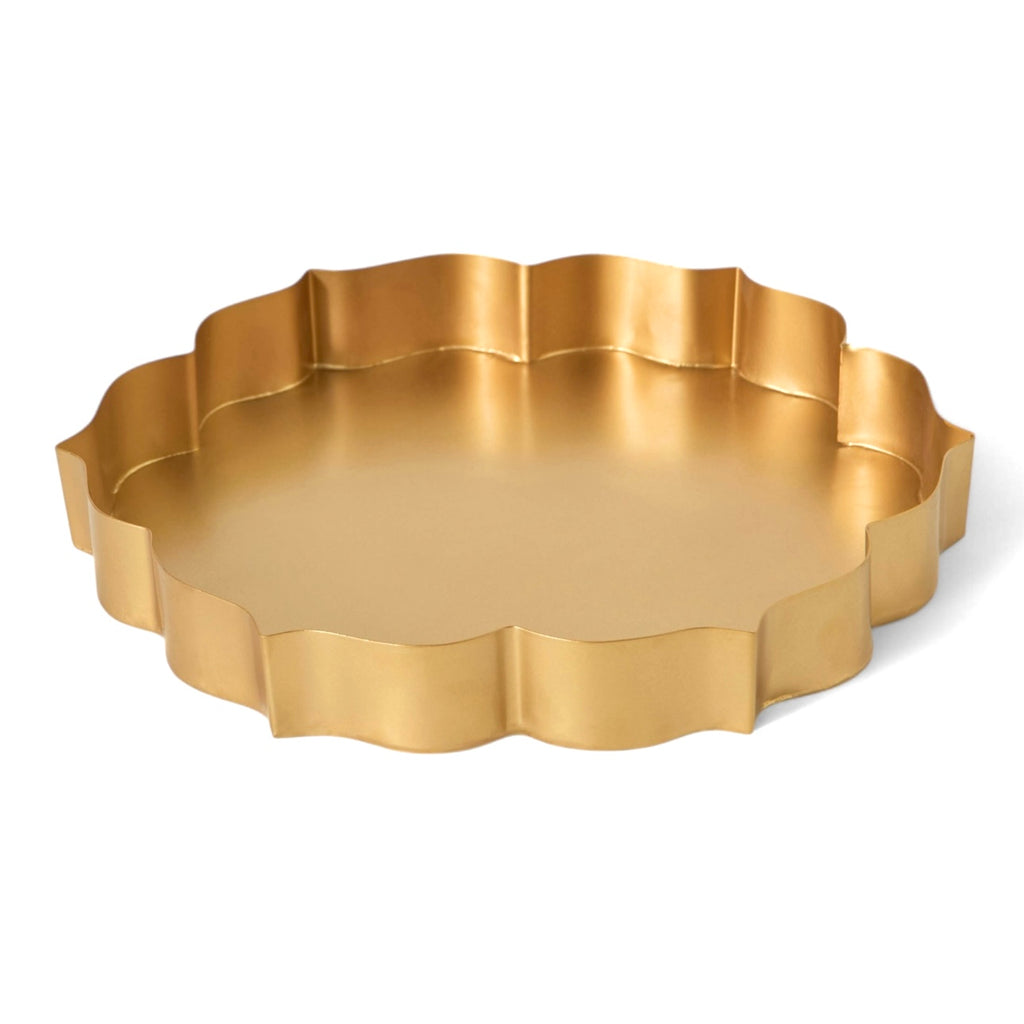 صينية اللوتس باللون الذهبي 30 سم