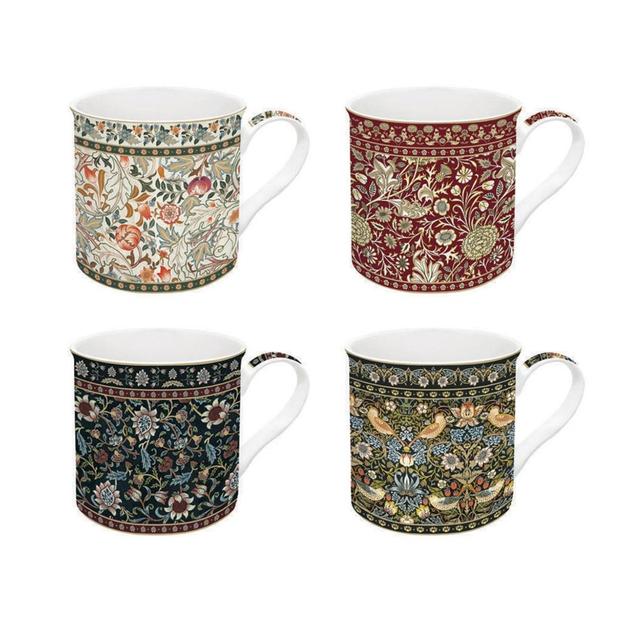 The Persian Porcelain Mugs set of 4