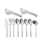 The Serving Cutlery Set of 10 in Silver