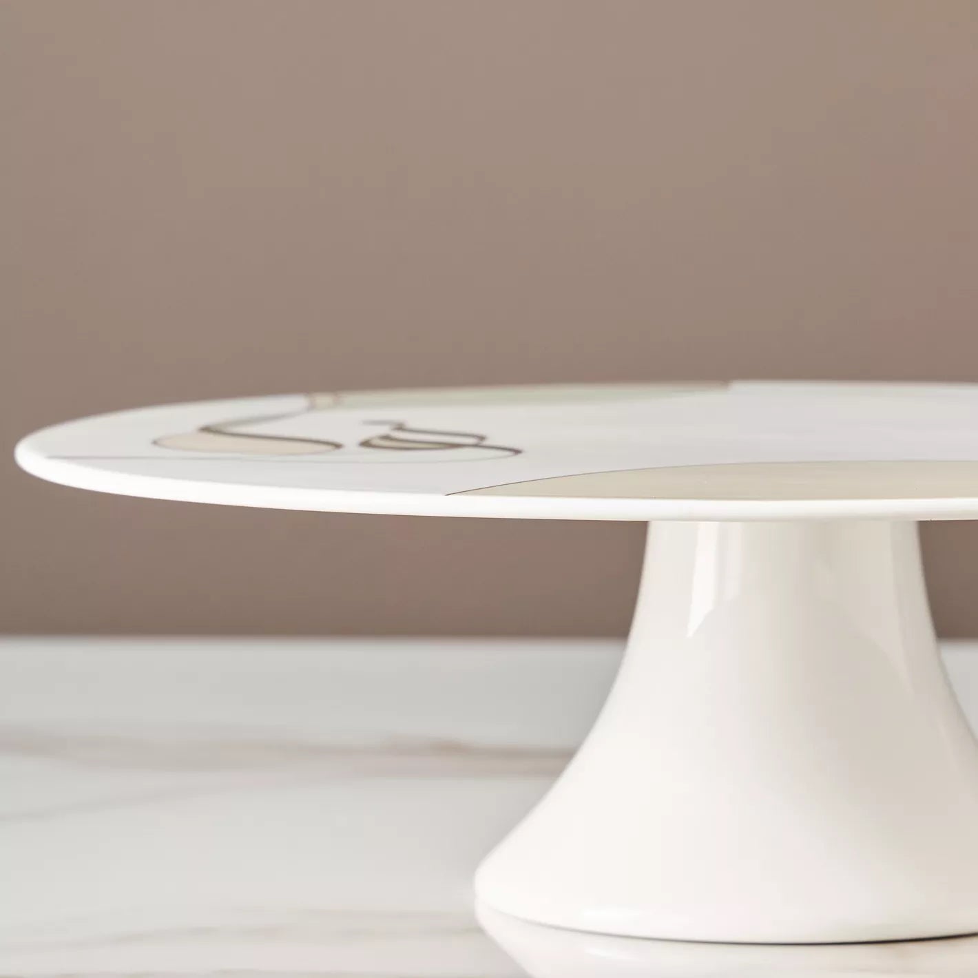 حامل تقديم بورسلين نور 33 سم