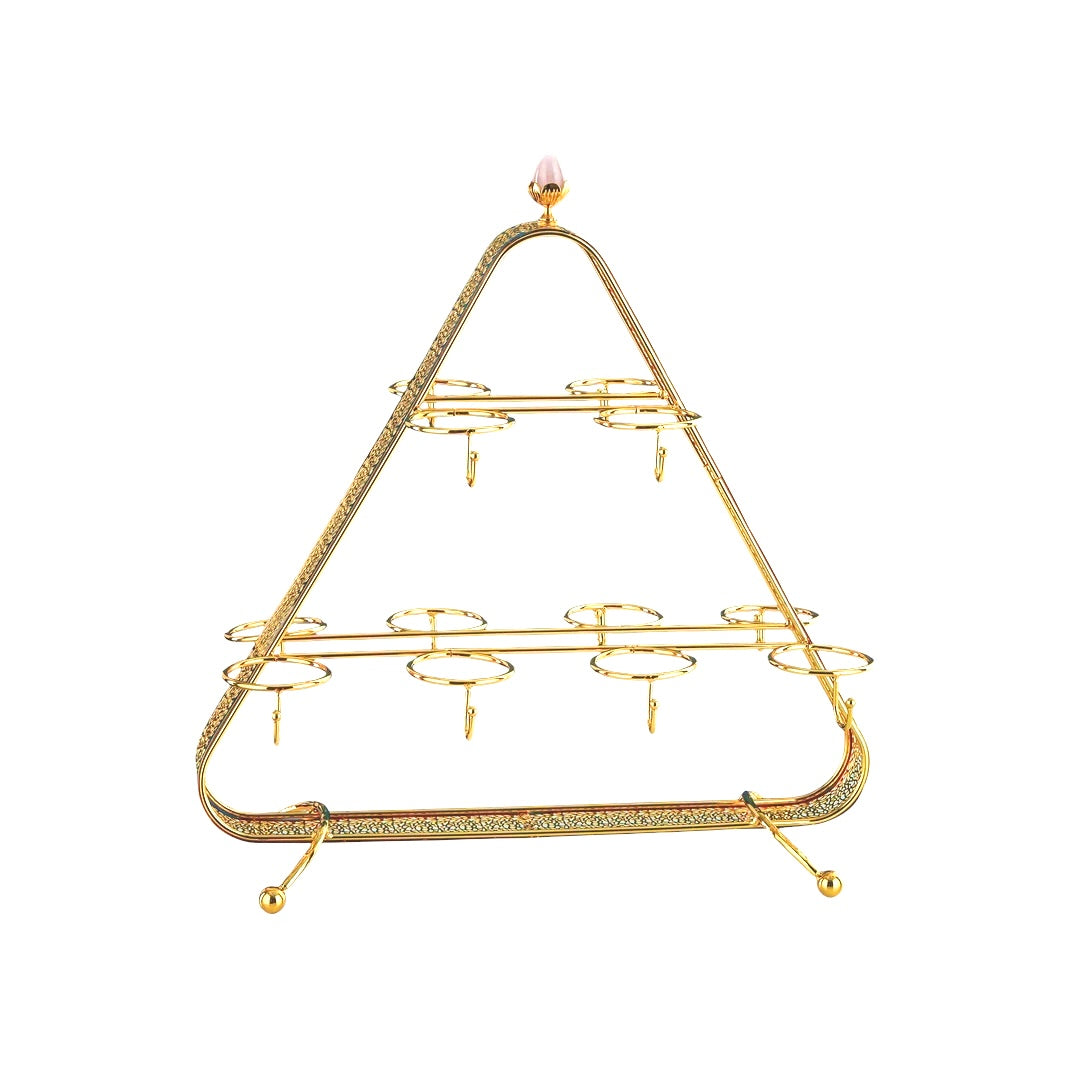 حامل الكأس الملكي 12-24 باللون الذهبي