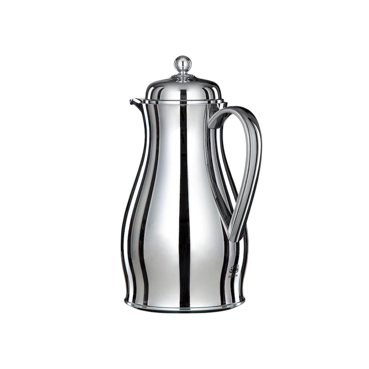 قارورة فراغ المرآة، 1.4 لتر، مصنوعة من الفولاذ المقاوم للصدأ والزجاج، لون فضي