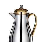 The Mirror Vacuum Flask, 1.4 L, Stainless and Glass, Gold & Silver