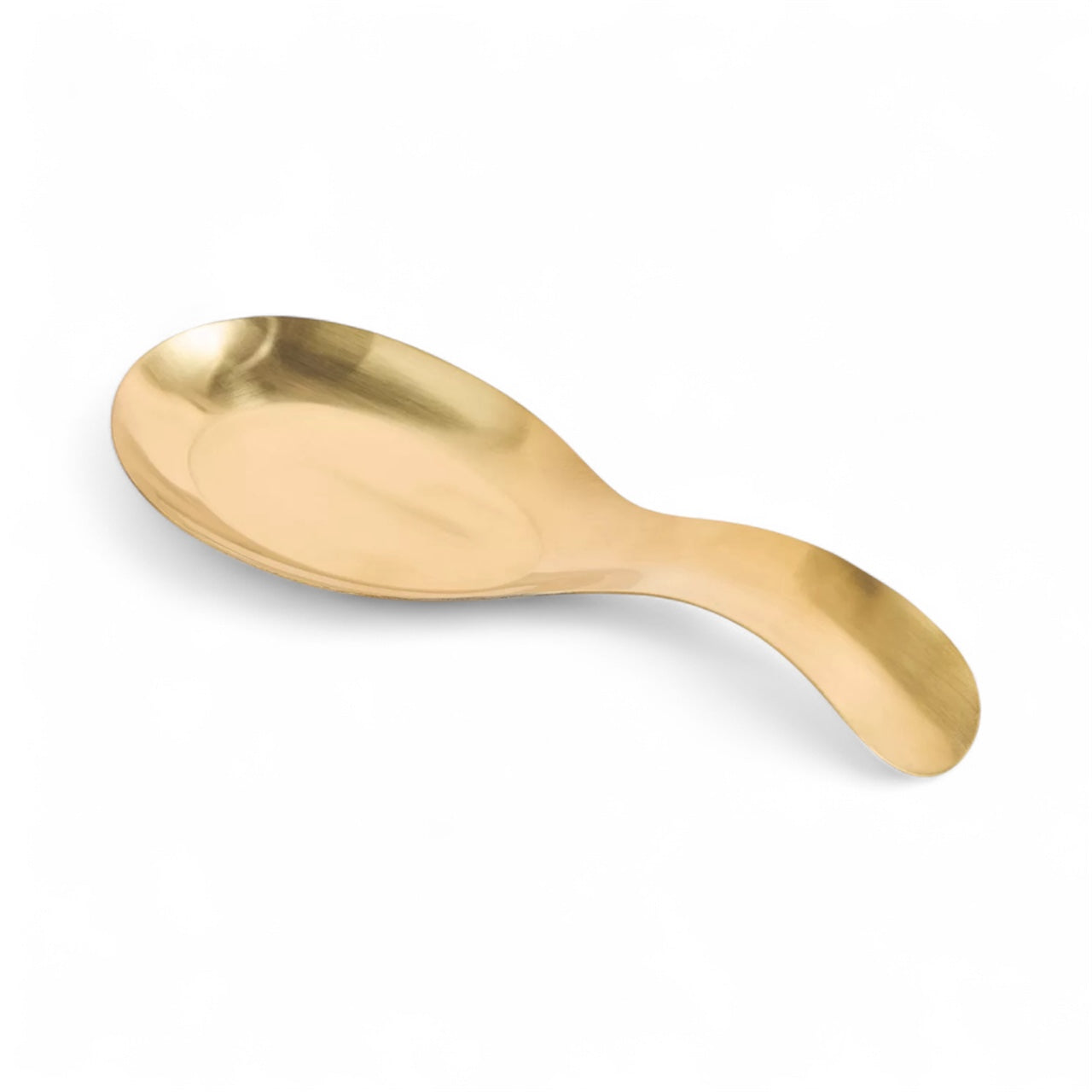 مسند الملعقة من الفولاذ المقاوم للصدأ باللون الذهبي