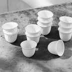 The Waves Porcelain Arabic Coffee Cups set of 6