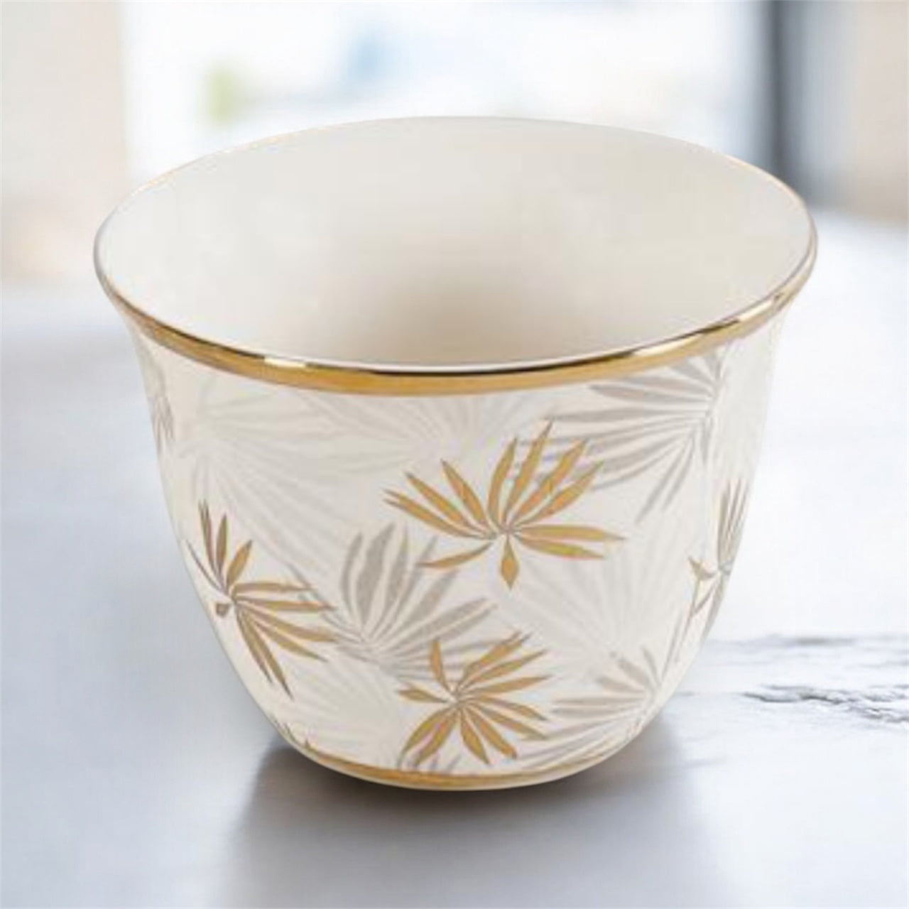 طقم فناجين قهوة عربية بورسلين سيلفا، 6 قطع