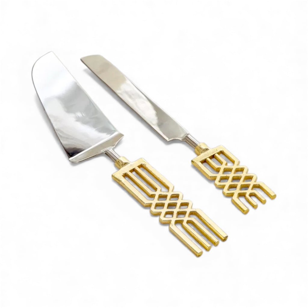 مجموعة تقديم الكيك والسكاكين من مجموعة إليجانس