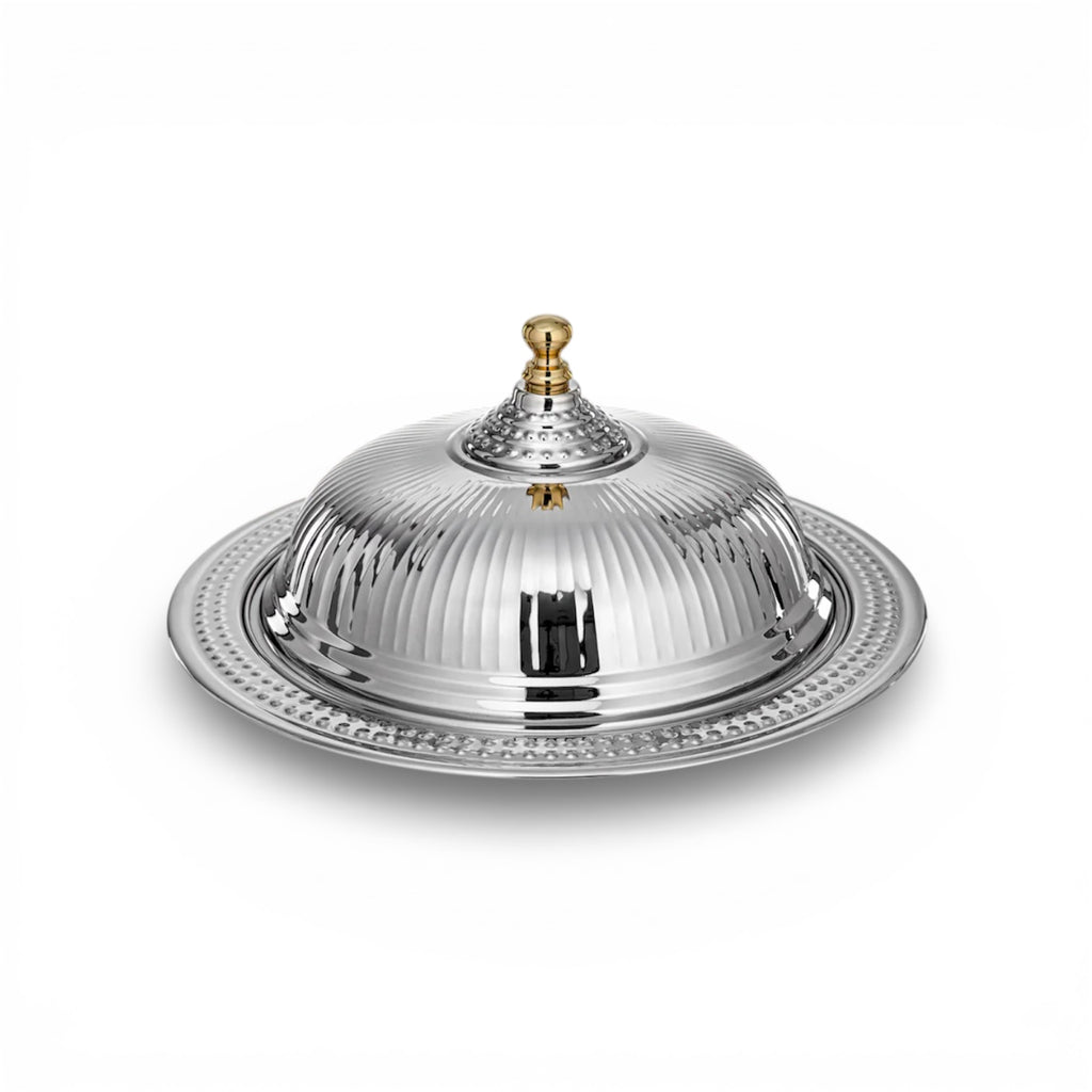 The Diwani Stainless Covered Serving Platter