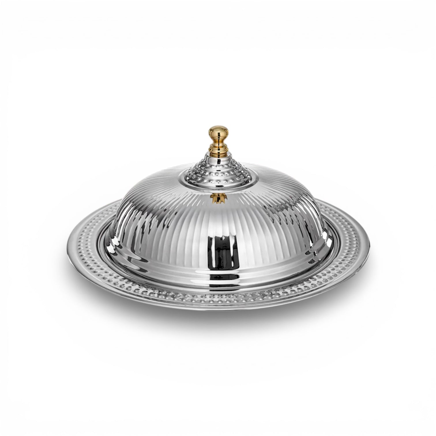 The Diwani Stainless Covered Serving Platter