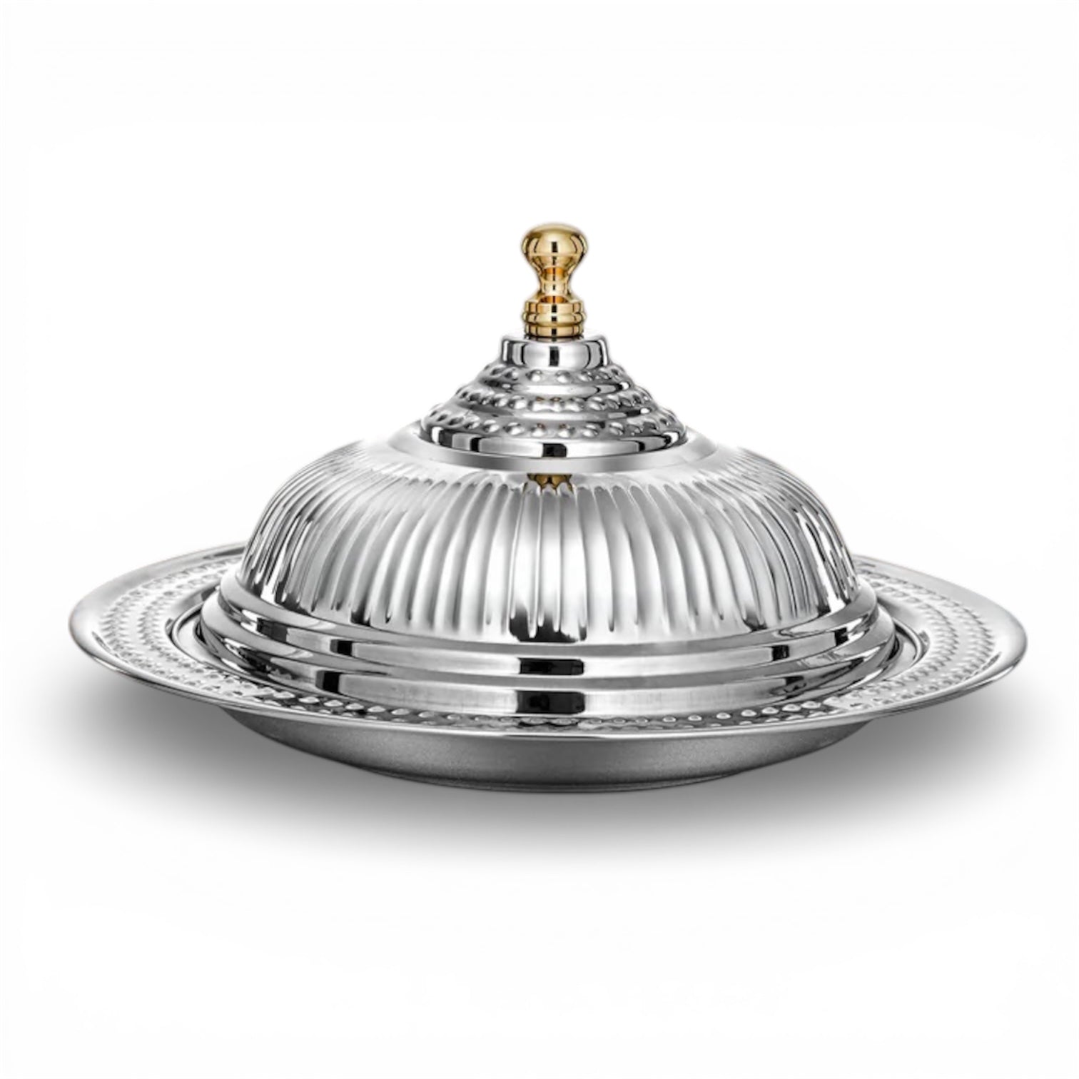 The Diwani Stainless Covered Serving Platter