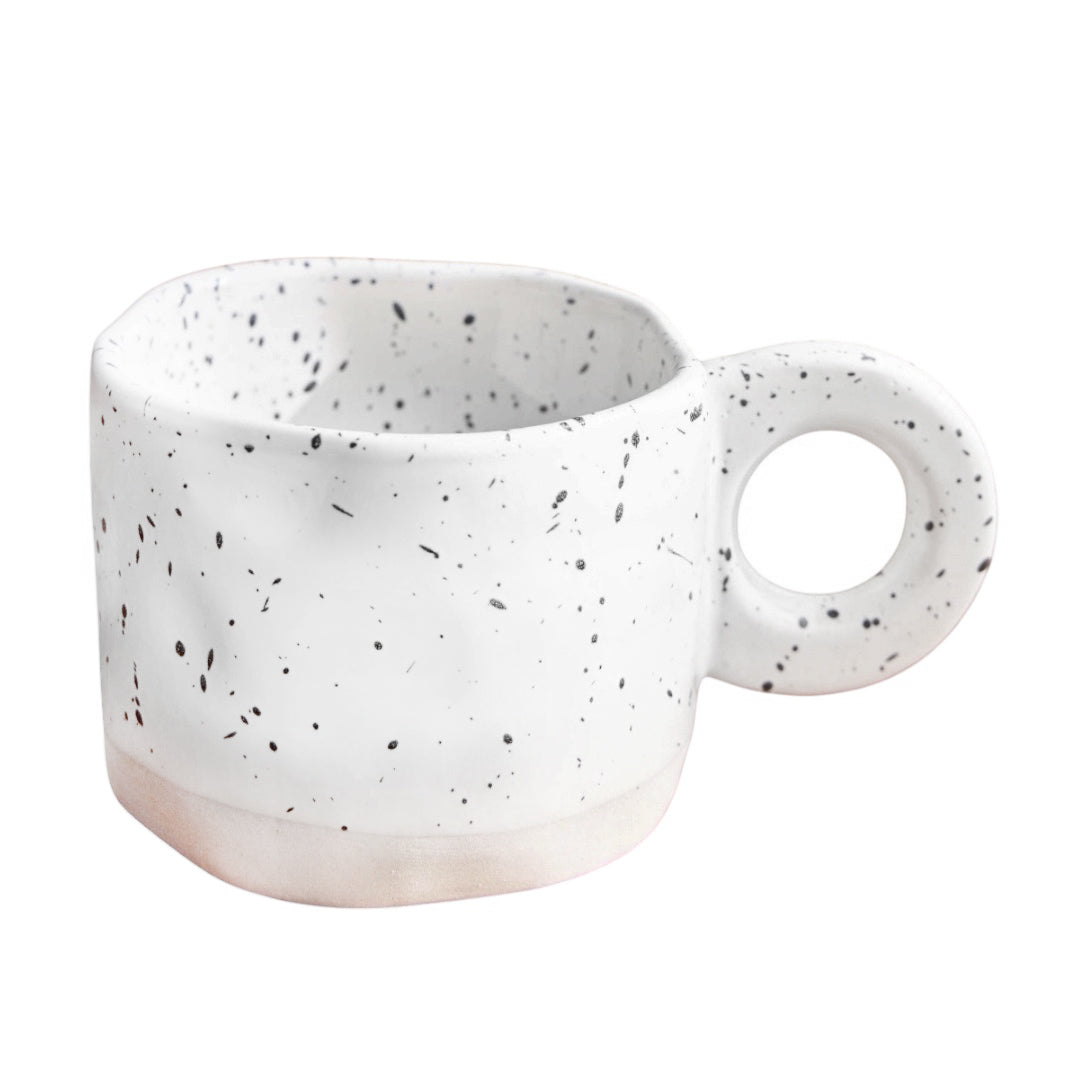 The Speckle White Porcelain Mug