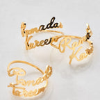 The Ramadan Kareem Gold Napkin Rings Set of 4