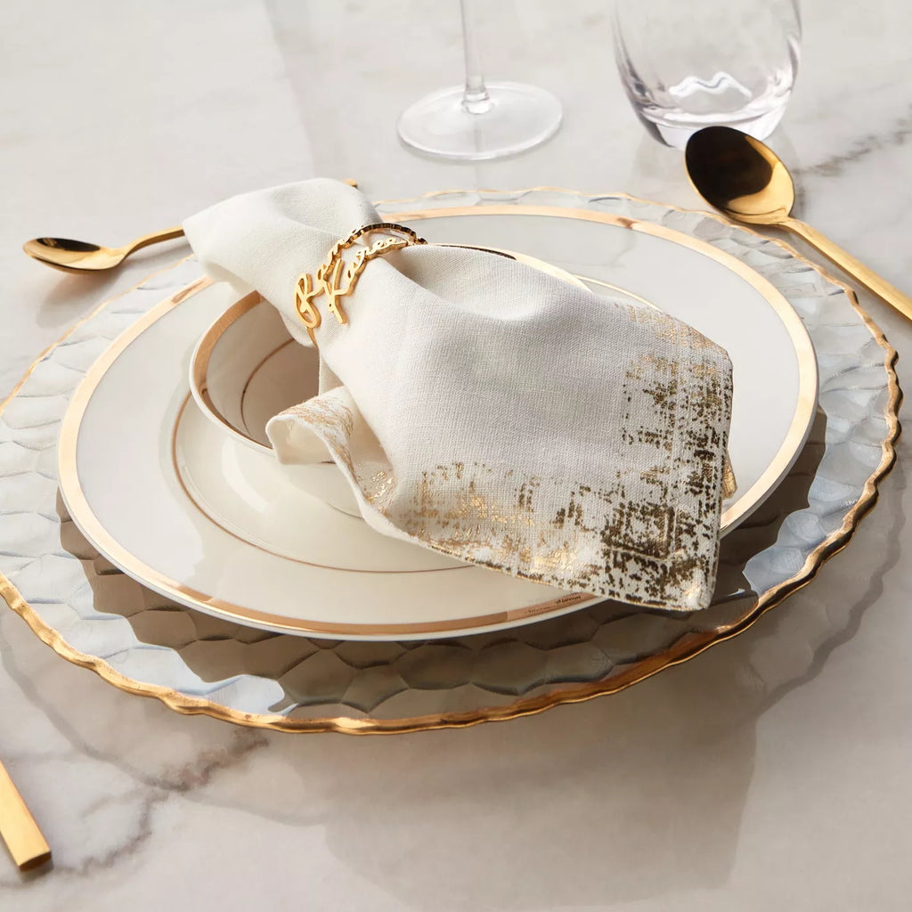 The Ramadan Kareem Gold Napkin Rings Set of 4