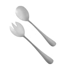 مجموعة تقديم السلطة باللون الفضي اللامع