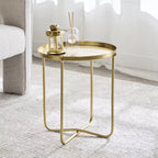 The Mandala Table Tray in Gold