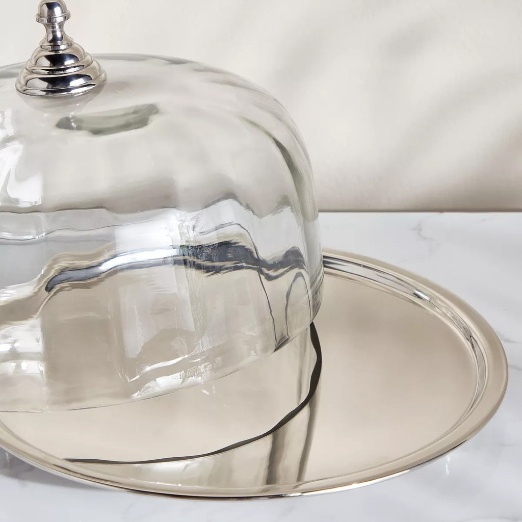 طبق تقديم مغطى من مجموعة ستارلايت، مقاس 28 سم