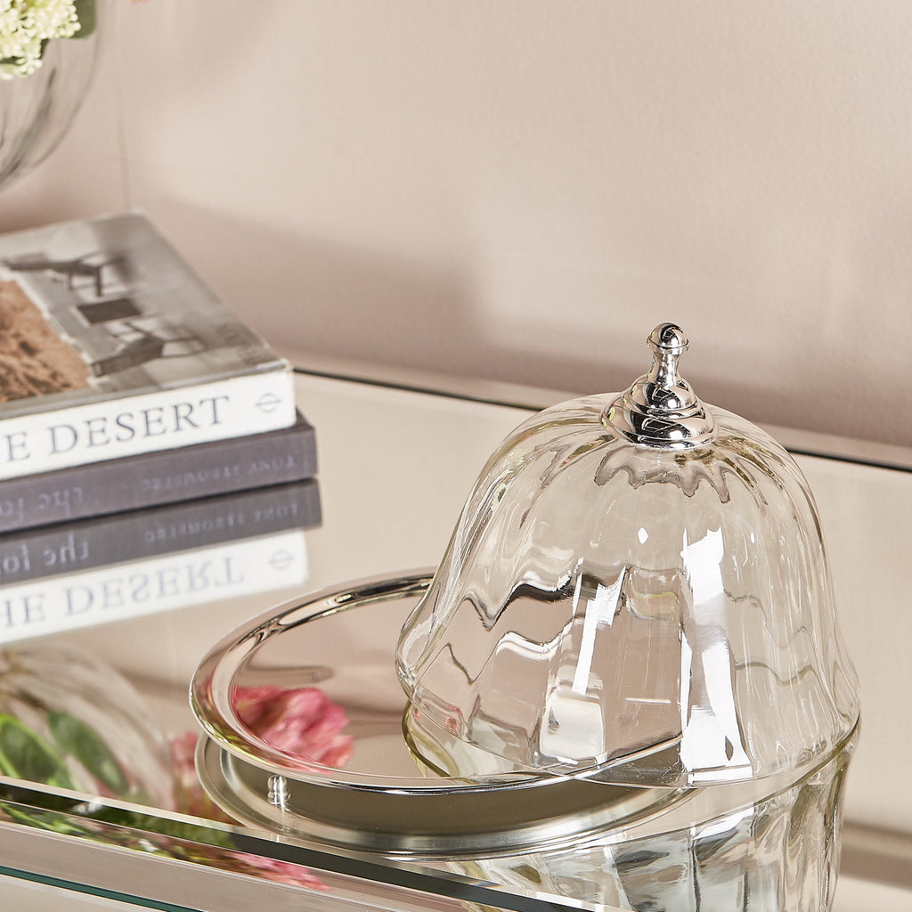 طبق تقديم مغطى من مجموعة ستارلايت، مقاس 24 سم