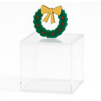 صندوق إكليل عيد الميلاد المصنوع من الأكريليك