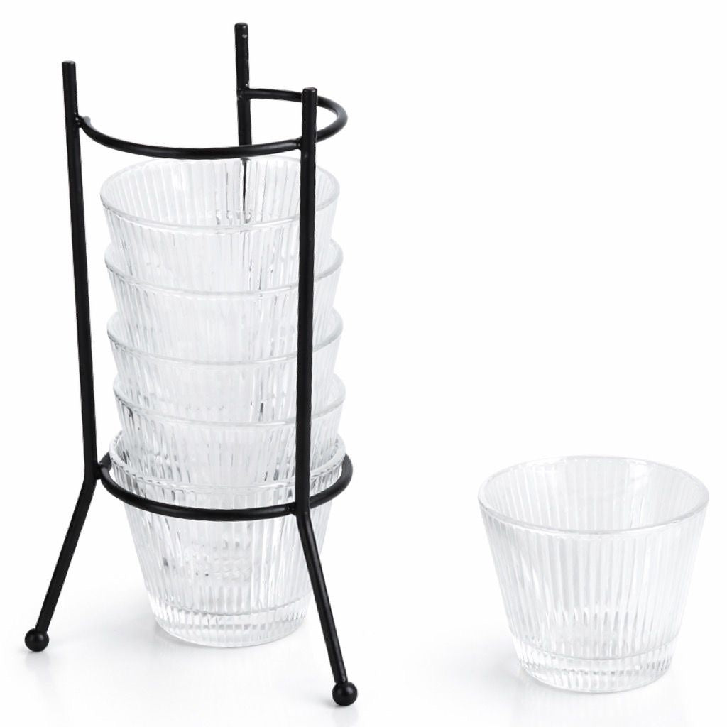 حامل أكواب نوير مع 6 أكواب