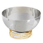 وعاء تقديم دائري من الفولاذ المقاوم للصدأ مقاس 20 سم