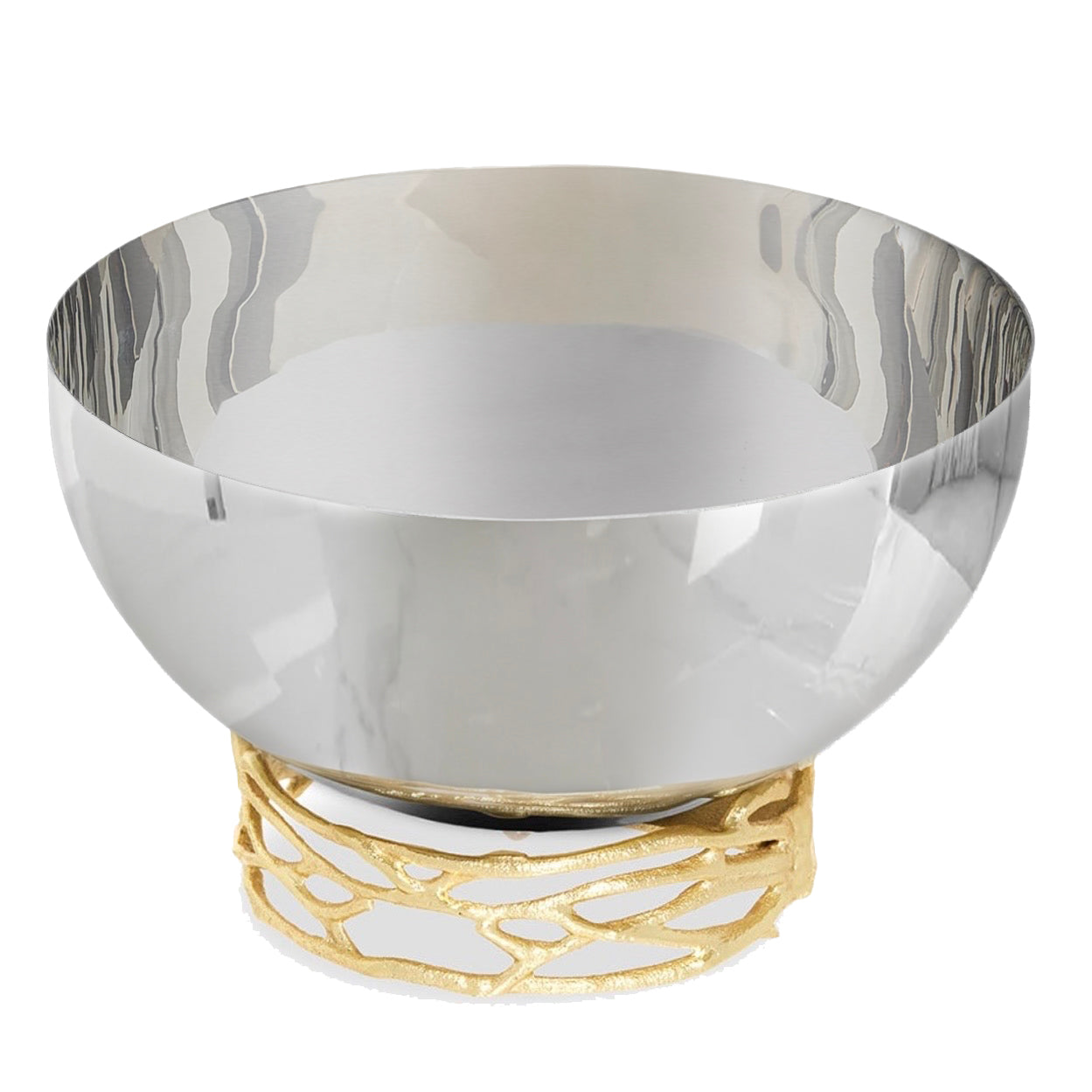 وعاء تقديم دائري من الفولاذ المقاوم للصدأ مقاس 20 سم